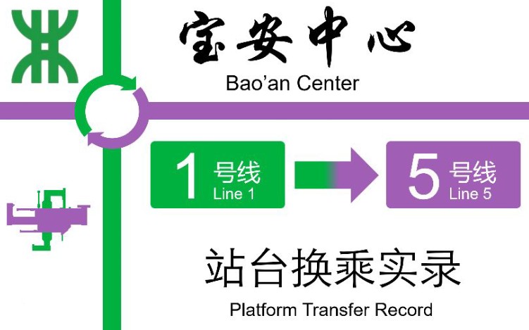 【深圳地铁】宝安中心站L1换乘L5实录哔哩哔哩bilibili