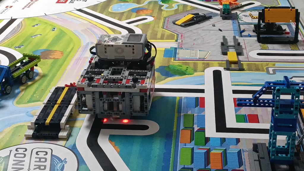 乐高fll备赛,cargo connect上课备赛,乐高ev3比例巡线加数线程序