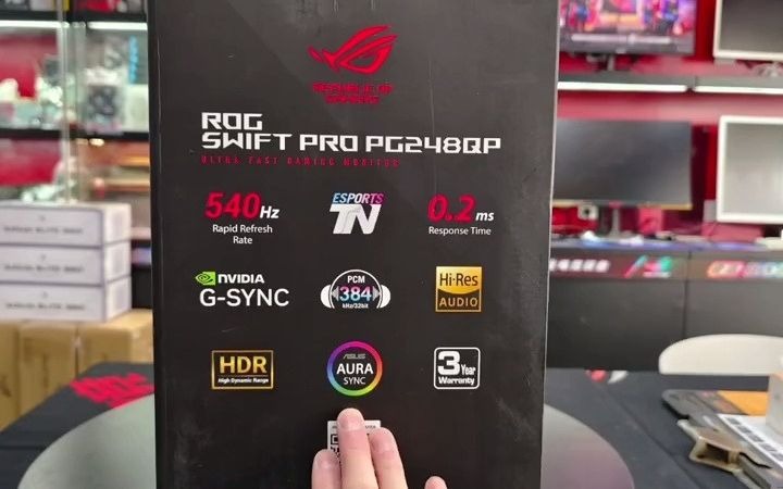 华硕pg248qp 540hz刷新率[呲牙]#pg248qp