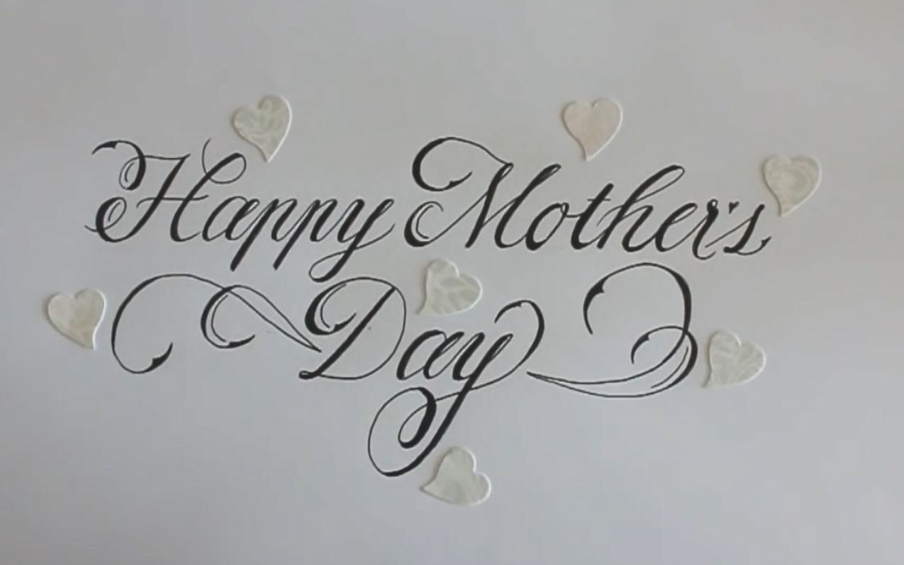 母亲节字体设计英文图片