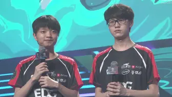 EDG下路双人组采访：Iboy：我的骚话是赵志铭教的 田野：我们队的食物链是 明凯之下全是小弟 胡显昭在最底层
