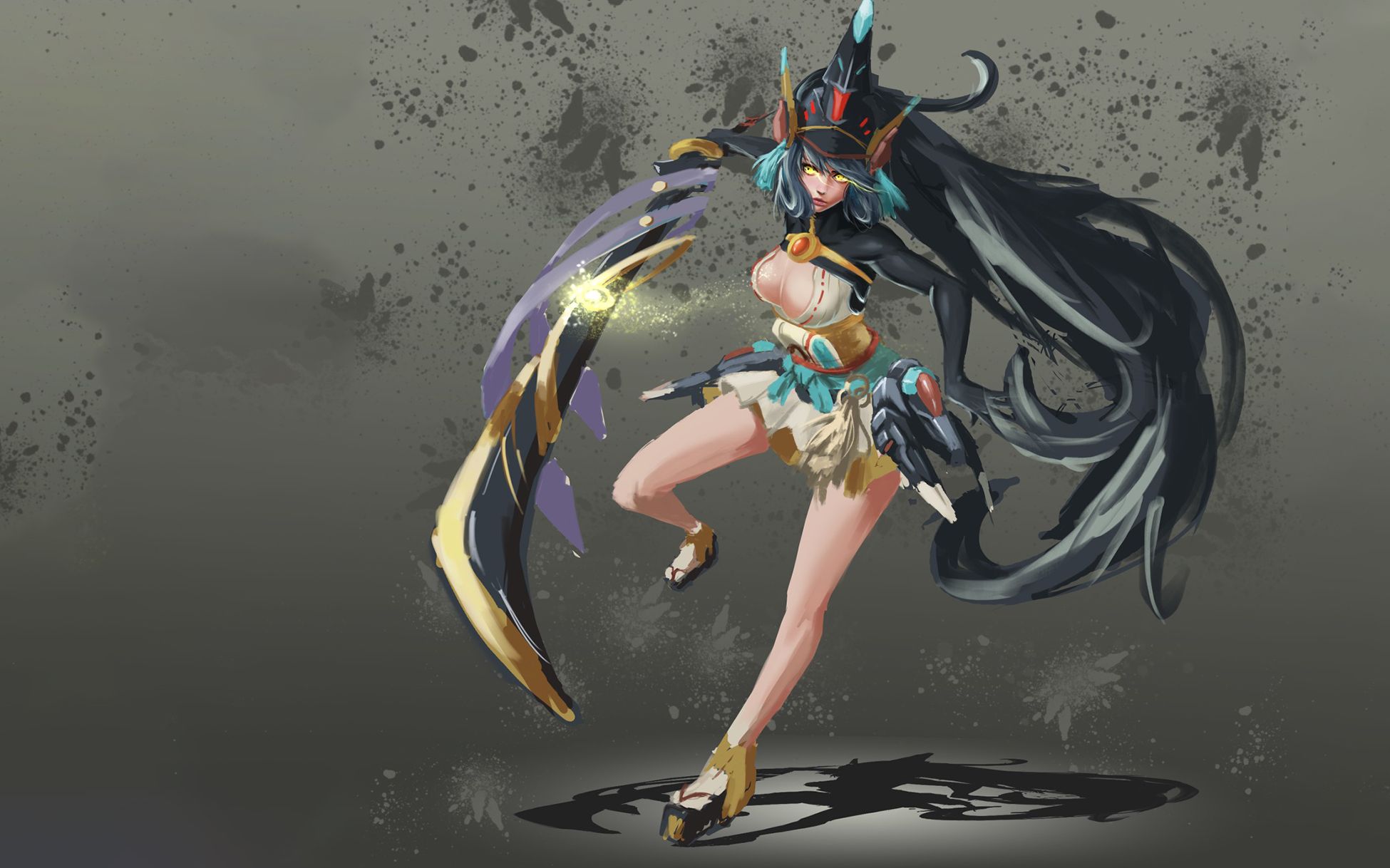 3d建模妖刀姬3dmax角色模型搭建女性角色改模