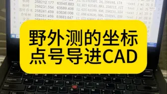 野外测的坐标点号导进CAD