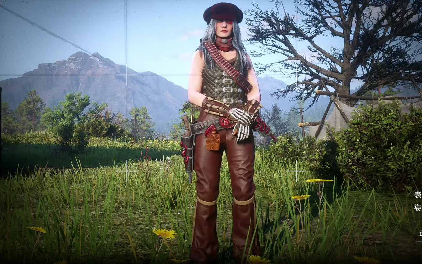 荒野大镖客2女性角色衣服穿搭26沙漠蝎子