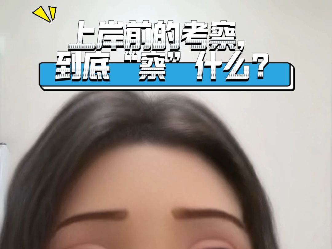 上岸前的考察,到底“察”什么?哔哩哔哩bilibili