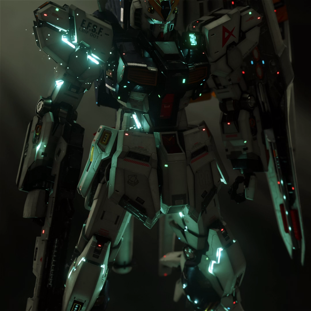 我的牛高达建模再渲染,爆甲展开竖屏纯享版.blender制作eevee渲染.