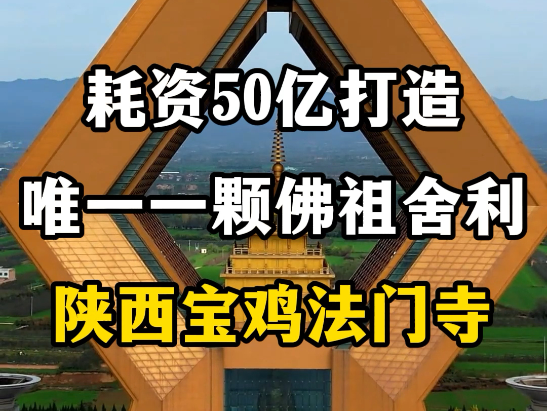 耗资59亿元打造的,陕西宝鸡法门寺.#陕西旅游景点 #陕西宝鸡法门寺 #宝鸡法门寺 #法门寺合十舍利塔 #法门寺博物馆哔哩哔哩bilibili