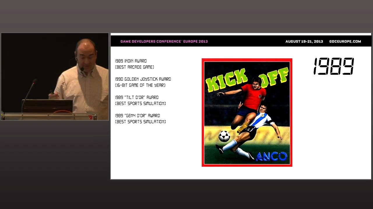 Dino Dini 2013@GDC'EU Classic Game Postmortem 'Kick Off' 拆解英式足球游戏《Kick Off》哔哩哔哩bilibili