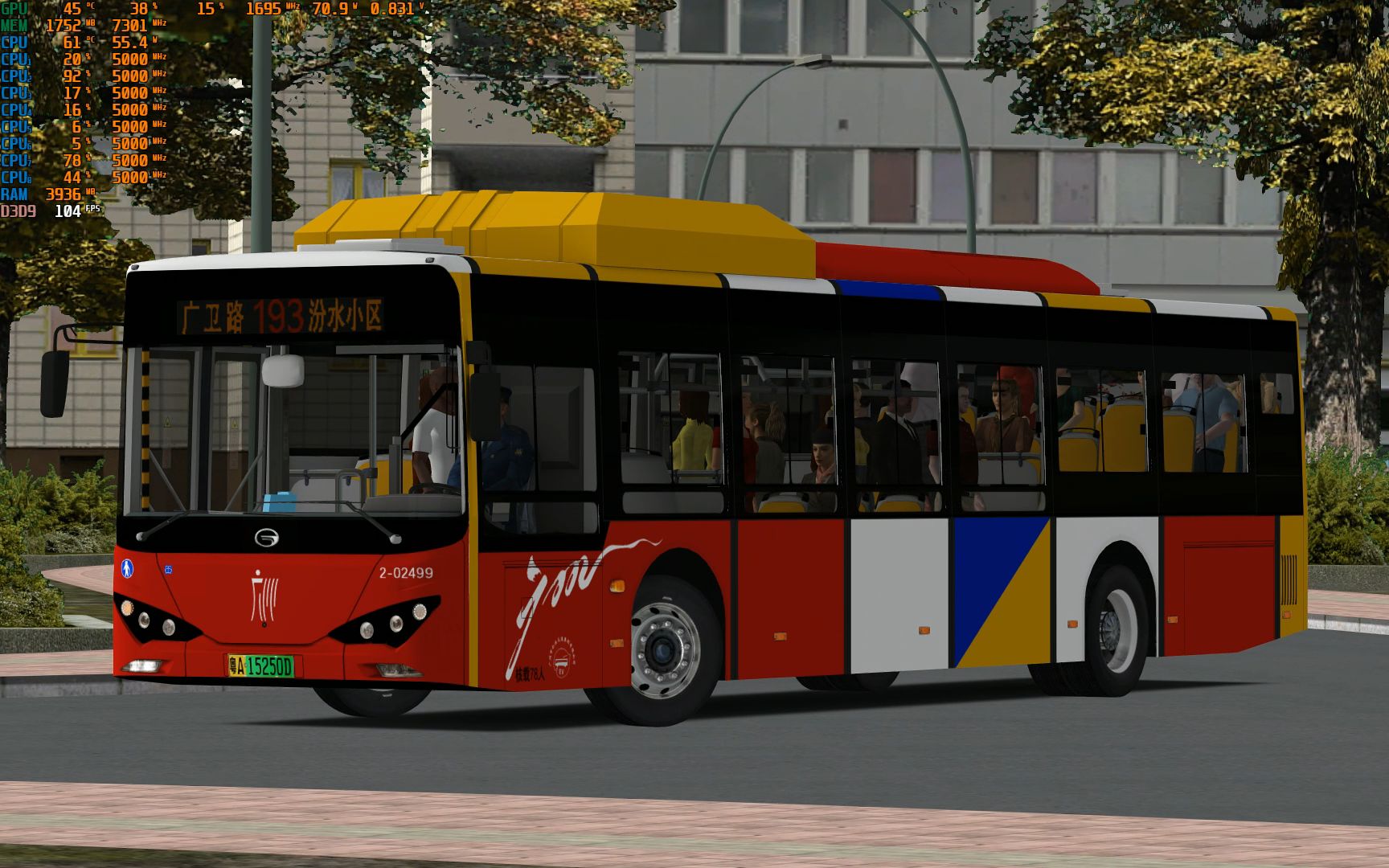 omsi2广佛市18正式版使用k9fe行驶新福利巴士193路