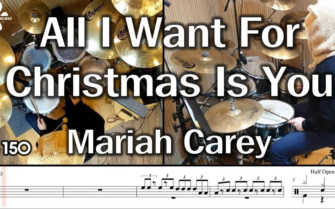 [图]【架子鼓】 【All I Want For Christmas Is You】 Cover