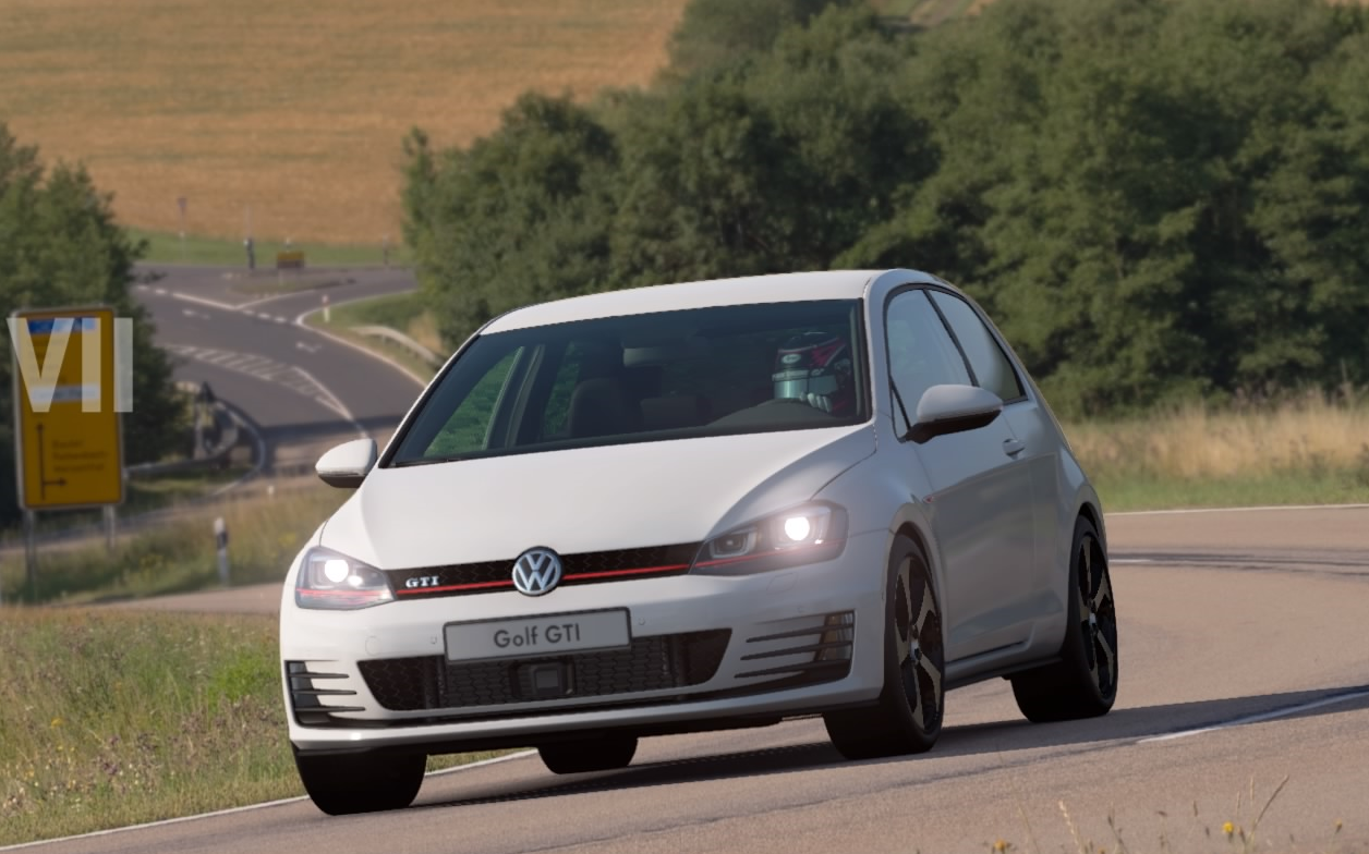 gtsport大众golf家用车跑拉力是不是疯了