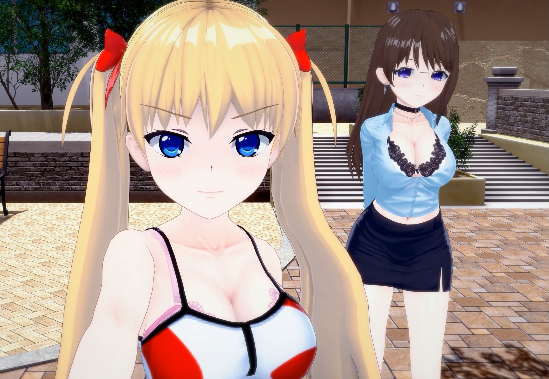 【秋月爱莉/秋月真理奈】姐妹花的公园直播06