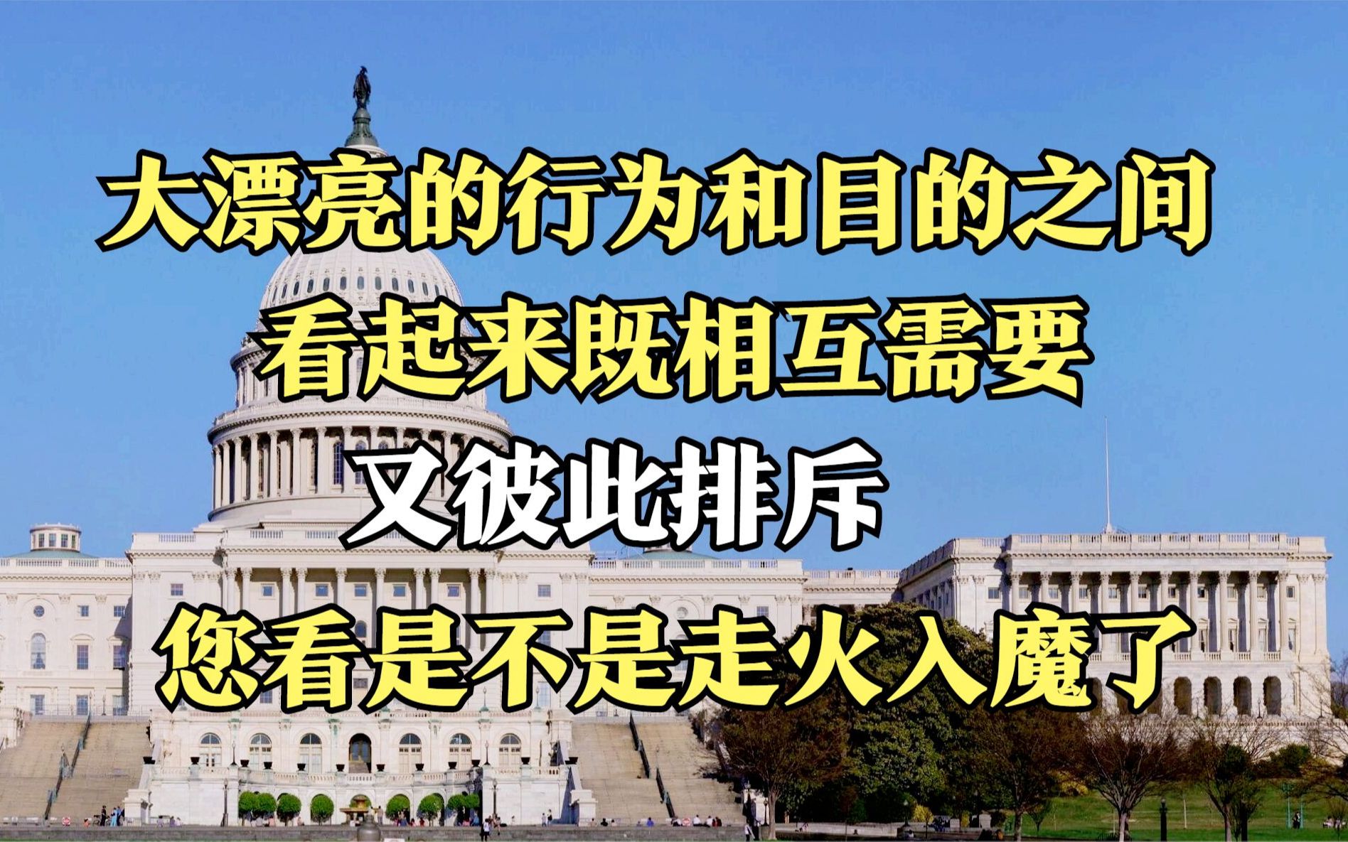 既相互需要又彼此排斥,好像有点走火入魔的意思
