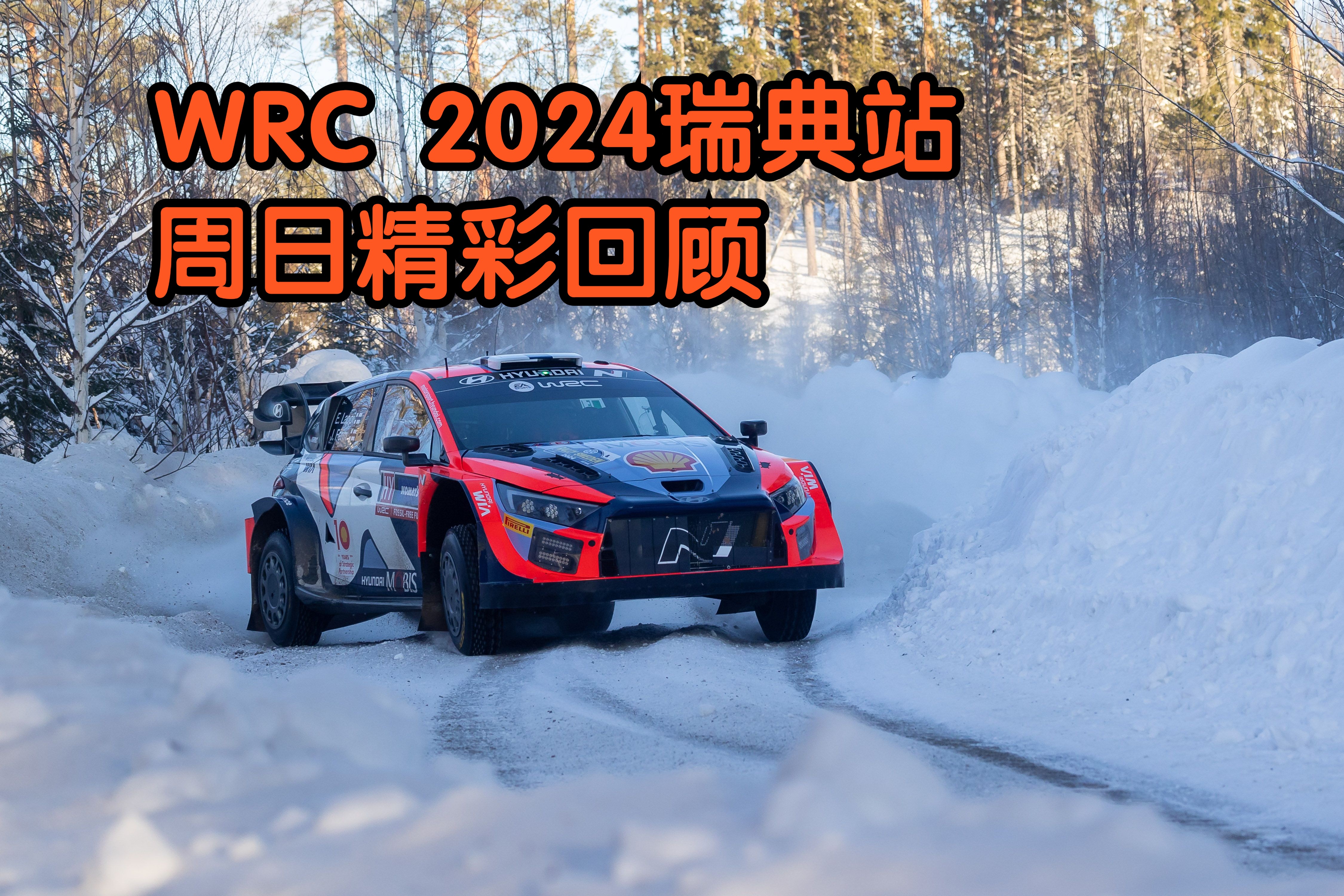 WRC 2024瑞典站周日精彩回顾[世界汽车拉力锦标赛]哔哩哔哩bilibili