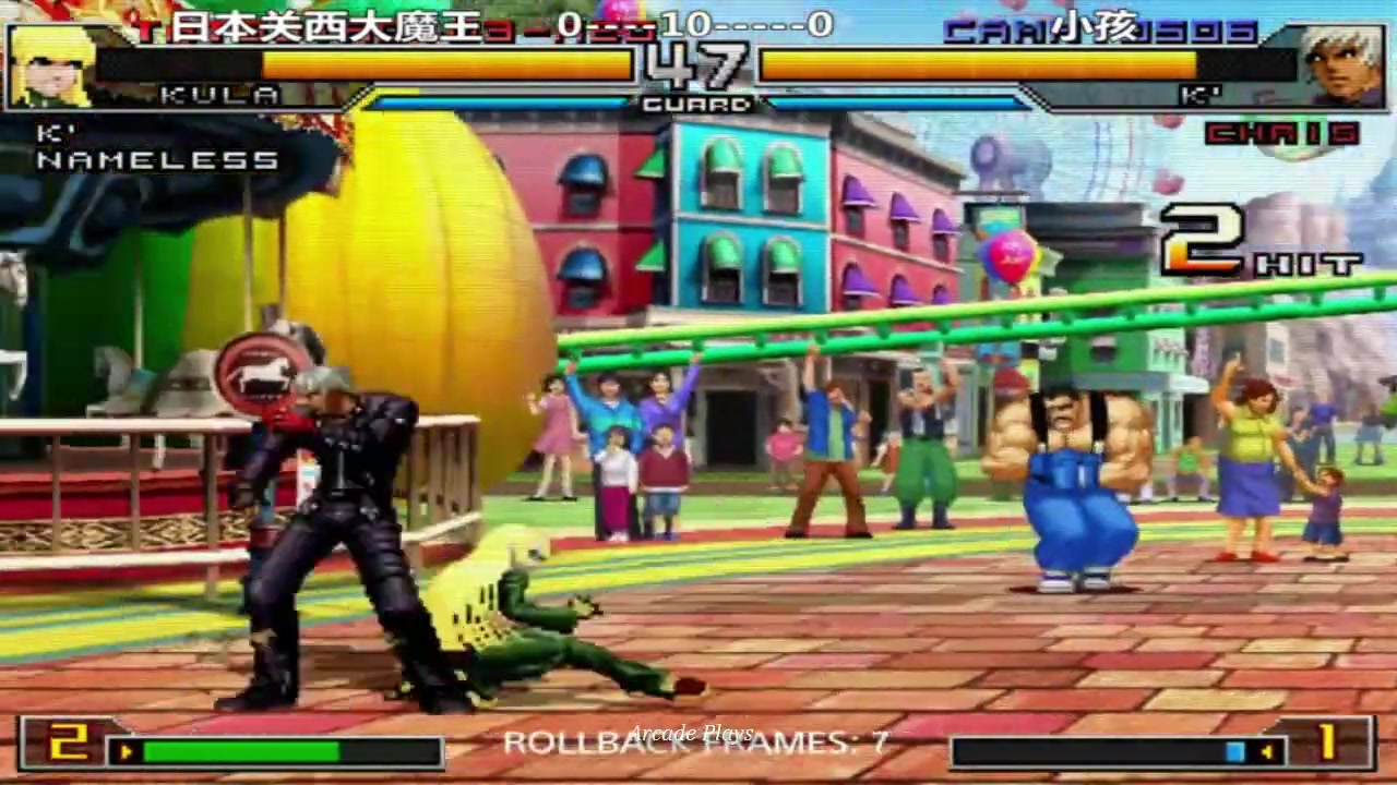 [图]KOF 2002 UM  -  日本美西大魔王-tatsuya    VS    Xiaohai (小孩)  [25_03_2021] [FT10]