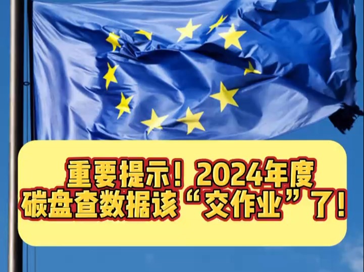 出口企业注意啦!2024碳关税申报即将结束!哔哩哔哩bilibili