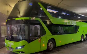 Download Video: 尼奥普兰公路双层 新款Neoplan Skyliner乘坐（运营商Flixbus // 巴黎Paris-斯特拉斯堡Strasburg // 原声视频）