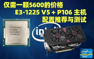 Download Video: 仅需一颗R5 5600价格的 E3-1225V5与P106-100主机 配置推荐与测试