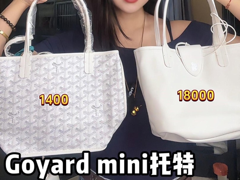 Goyard双面tote对比测评!真的有那么像吗?哔哩哔哩bilibili