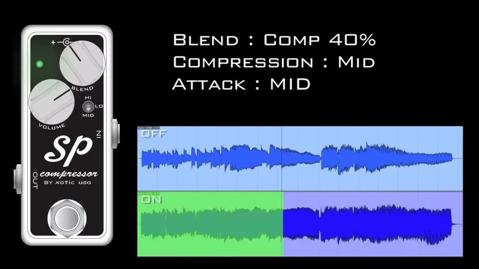 效果器测评】SP Compressor by Xotic USA InDepth Pedal Demo_压缩效果