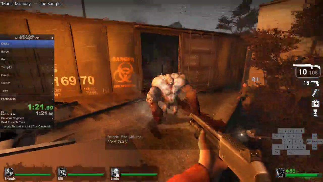 速通求生之路1单人速通全任务speedrun官方认证1h07m35s