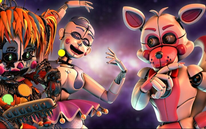 [sfm fnaf] scrap baby & ballora vs. funtime foxy