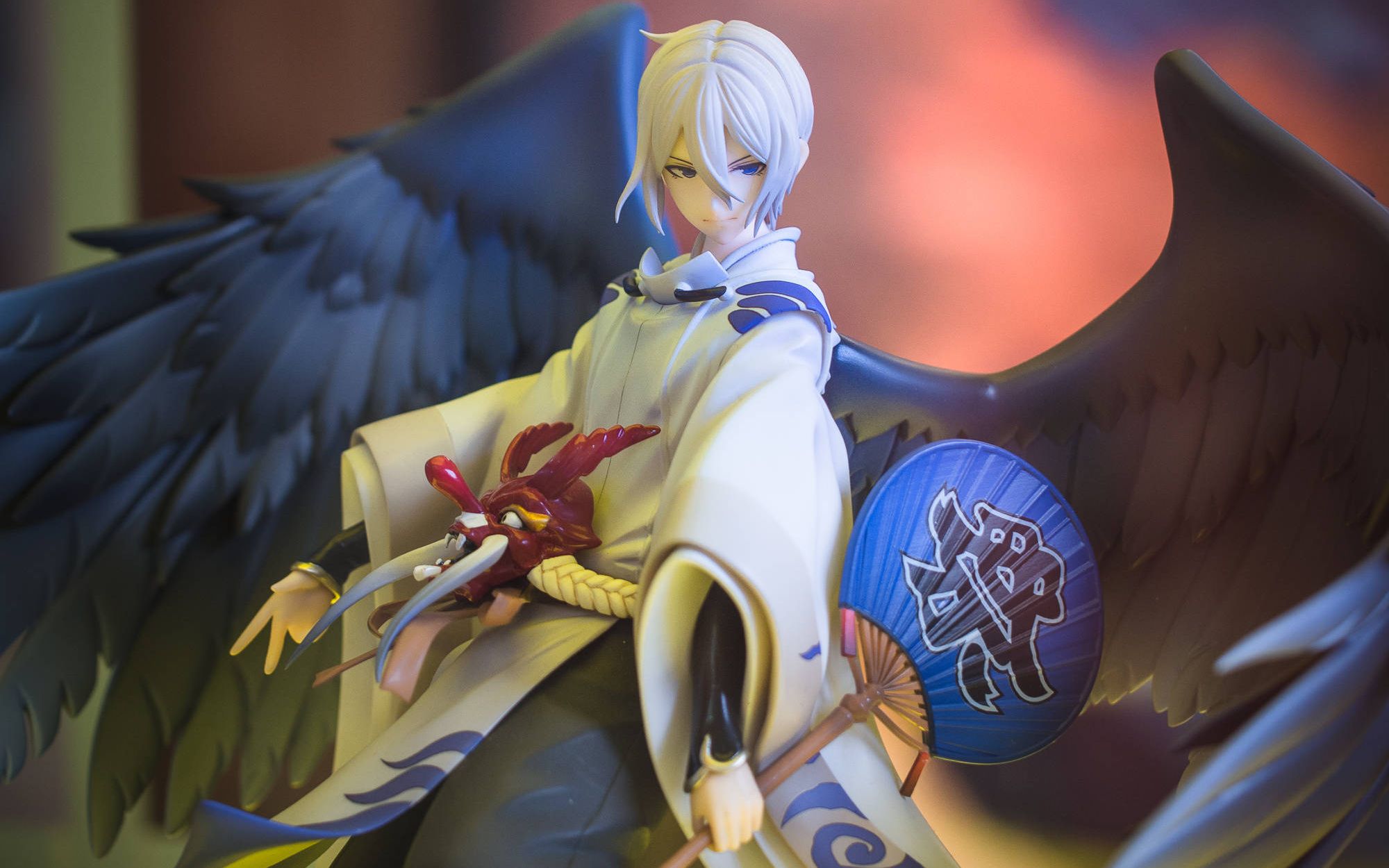 【大天狗手办】开箱剪辑,最后还有决战平安京帅气的狗子!皮肤特效哦