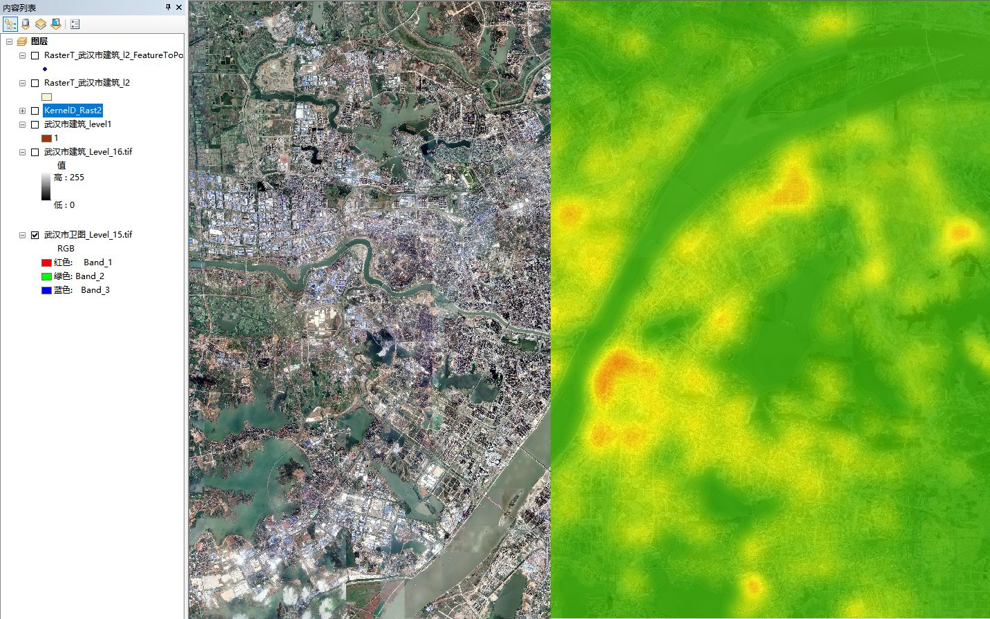 gis建筑密度分析的一些小技巧