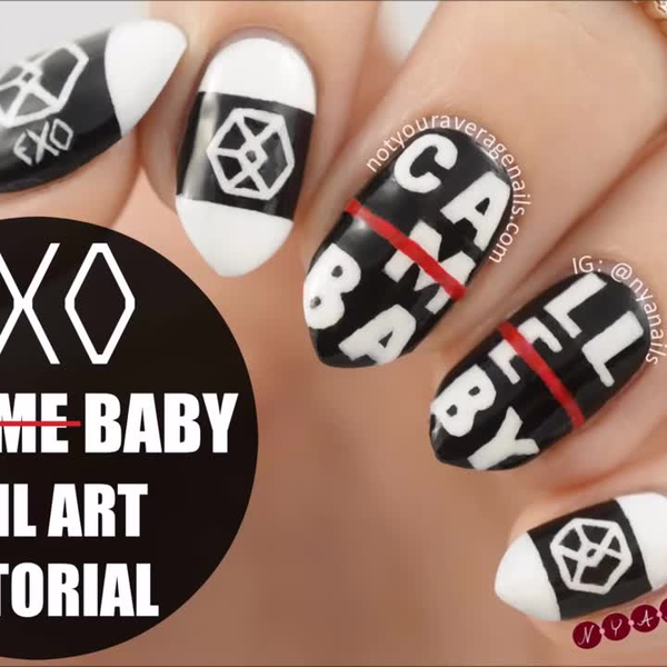 EXO Nail Designs - YouTube