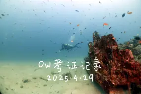 2025.4.29 OW考证记录学生：Mango教练：火山By 初潜潜水