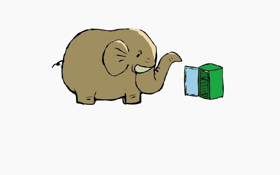 把大象放进冰箱总共需要几步