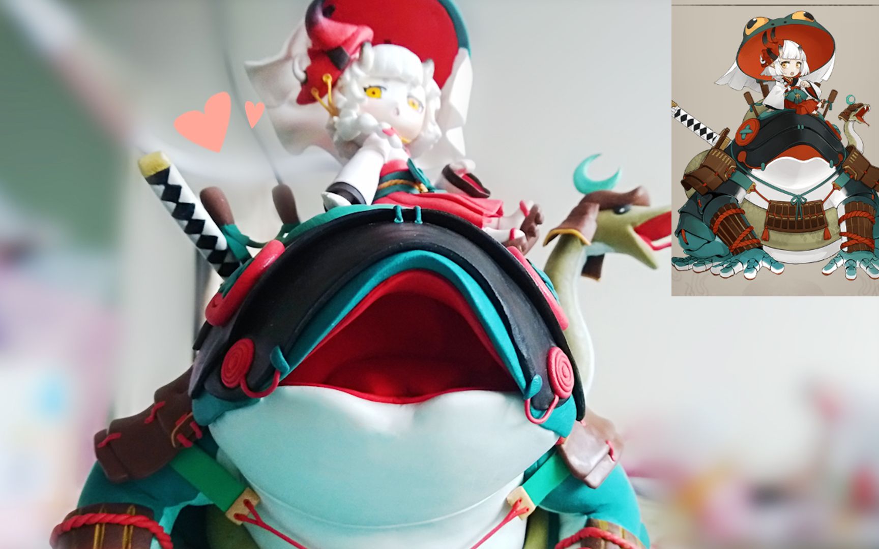 阴阳师r式神山兔坐骑之山蛙手办详细制作过程高还原教程向