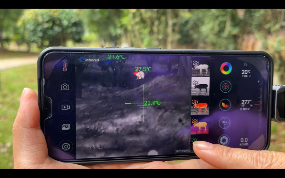 硬币大小的黑科技,插入手机就能让你手机变成专业户外#热成像#护农