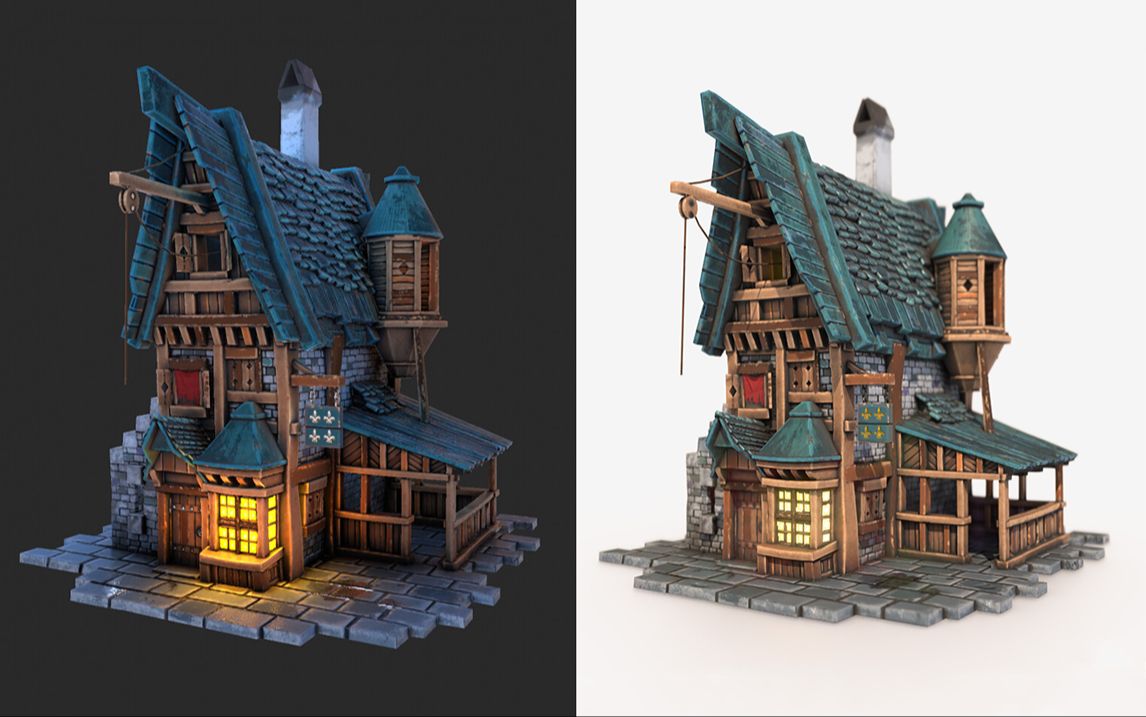 【3dmax建模】场景小房子模型制作教程.3dmax场景建模基础教程