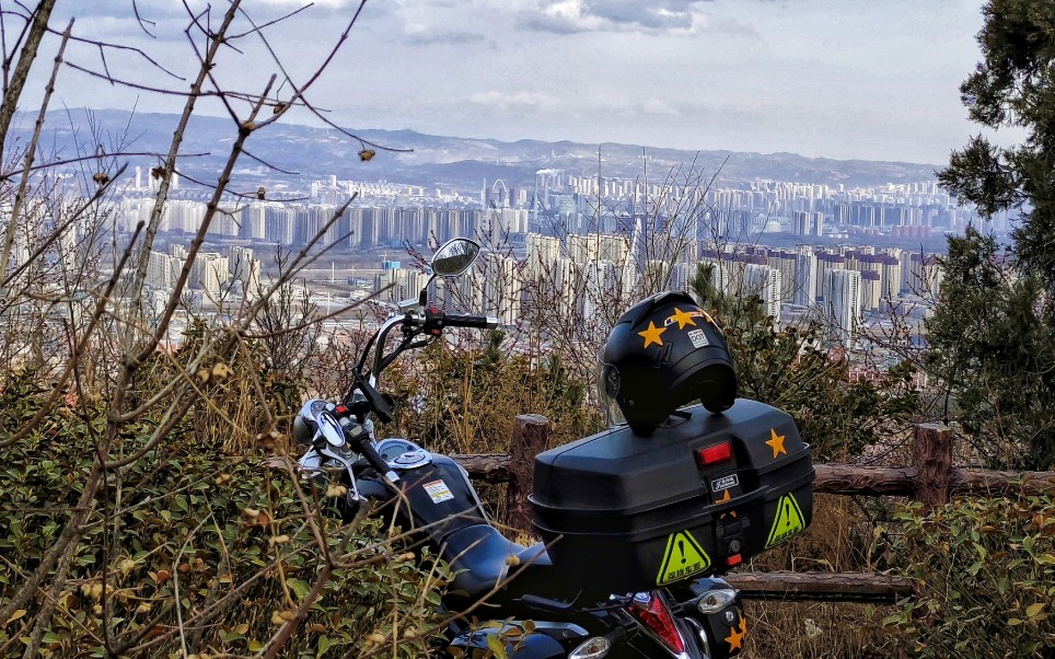 [图]雨过天晴，再上西山看一看太原全景，空气能见度很不错