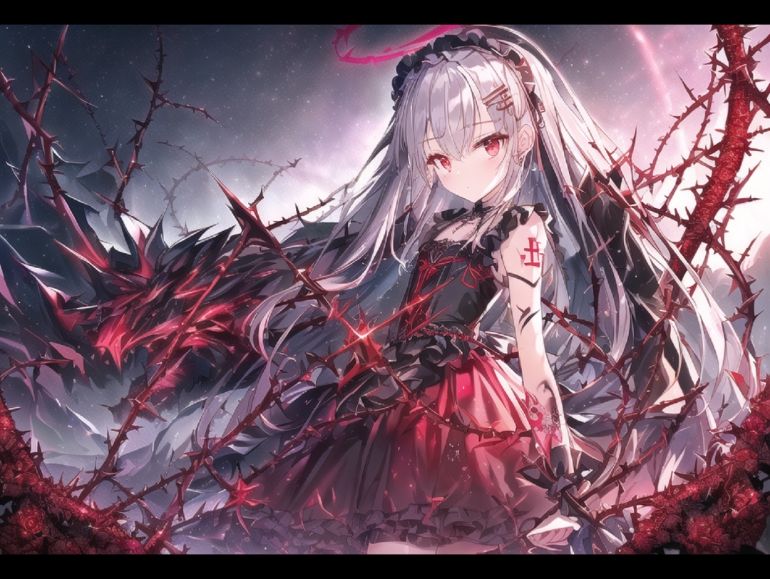 ai绘画 荆棘少女5