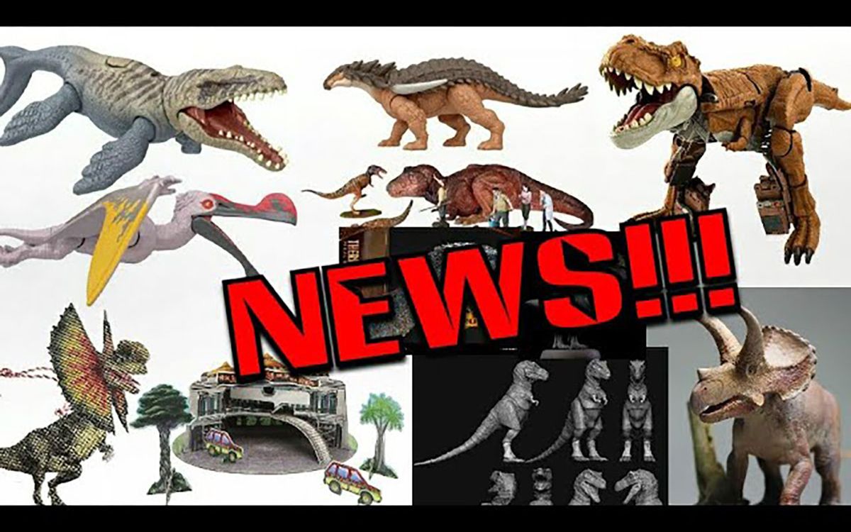 消息!!!新的 Mattel Jurassic World Danger Pack 图片!新的 Fierce Changer 霸王龙/吉普车!& 更多的!哔哩哔哩bilibili