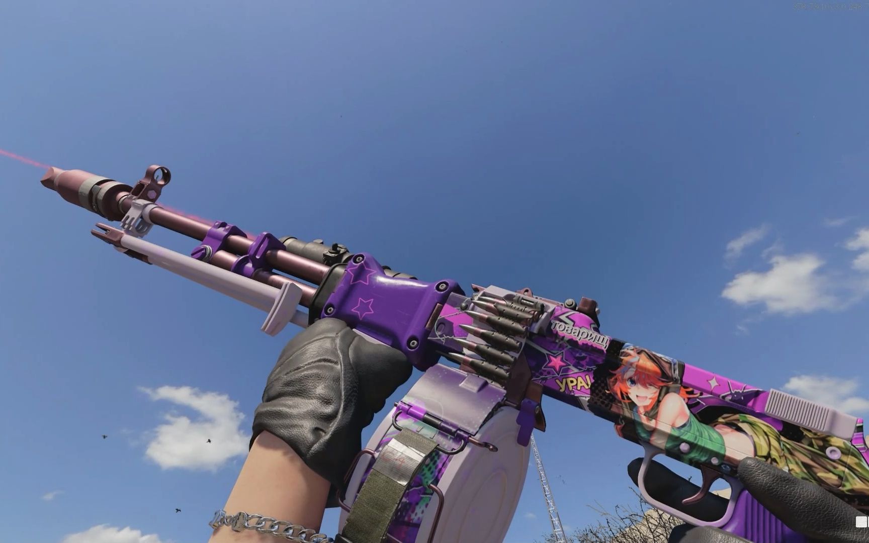 著名苏联机枪rpd在cod17中精选皮肤和变种射击换弹展示