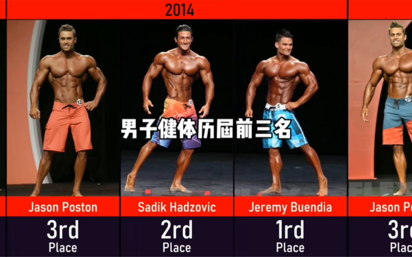 历届奥赛男子健体前三名都是谁?-葛大爷健身-葛大爷健身-哔哩哔哩视频