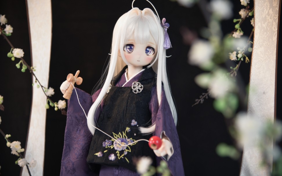 内景vlog | bjd七五三和服三色堇