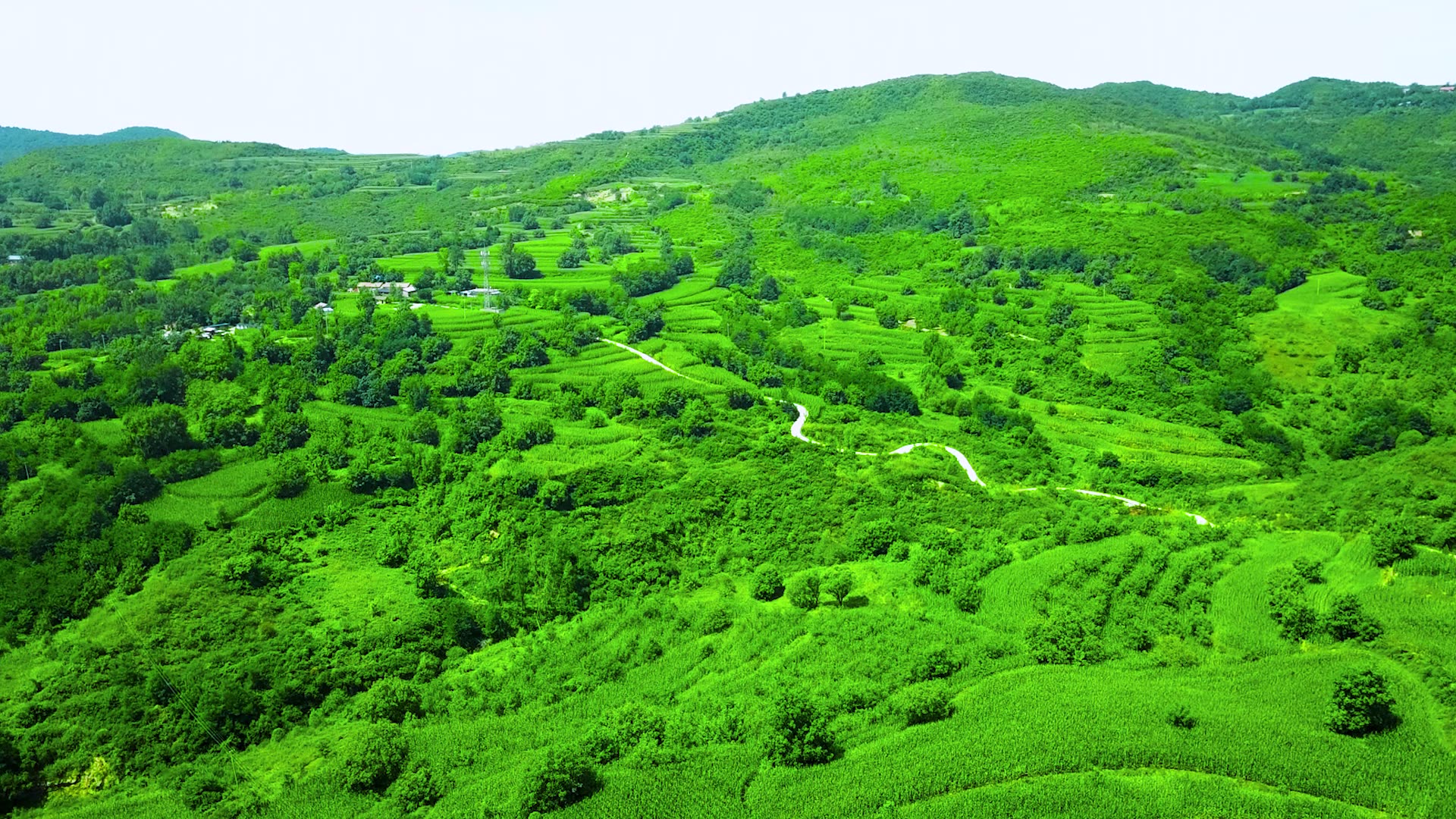 [图]航拍最美家乡-铜川市耀州区瑶曲镇美景实拍