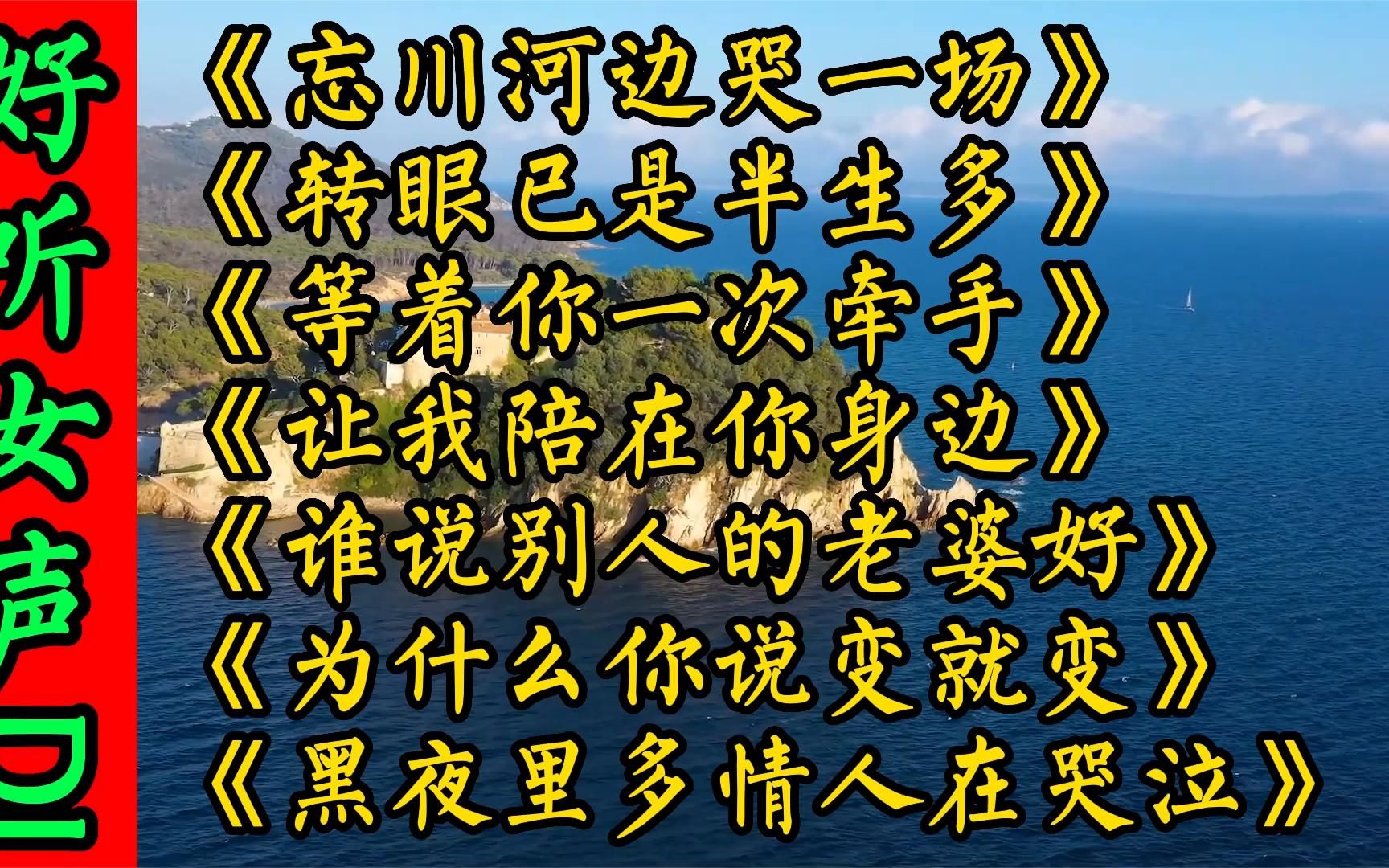 好听伤感dj情歌《忘川河边哭一场》《转眼半生多》《陪在你身边》