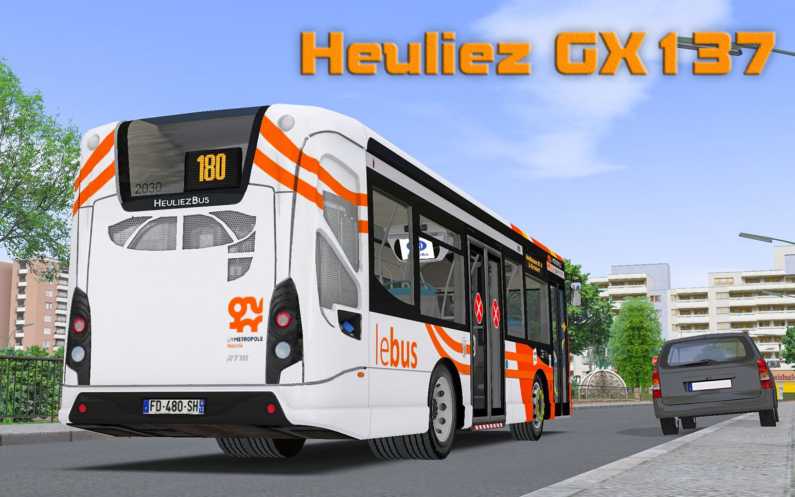 巴士模拟2heuliezgx1372晚高峰9米5机动车大线优质服务omsi2ruhrau