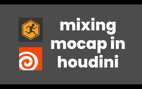 houdini中混合mocap动画