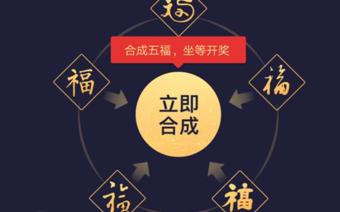支付宝五福合成瞬间,坐等除夕夜分钱!你还缺什么福?