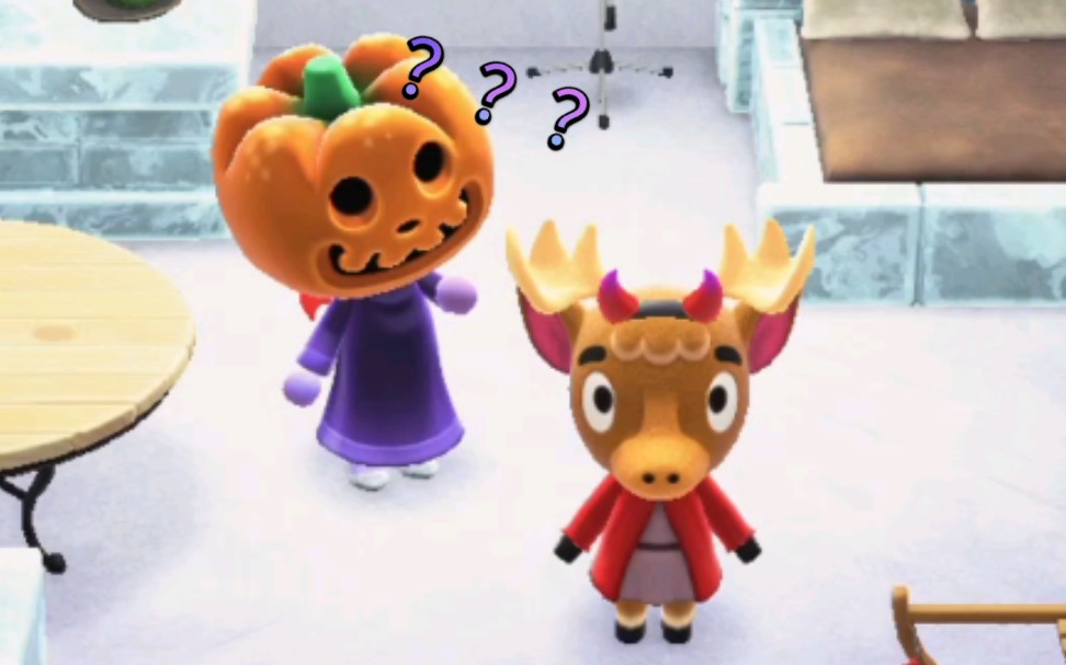 【动森】瞬间失忆 当你当着小动物的面扮成南瓜王_哔哩哔哩_bilibili