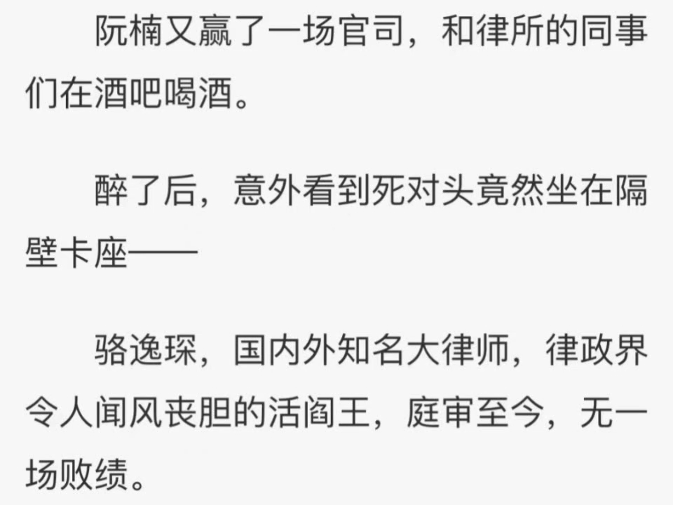 阮楠駱逸琛——書荒寶藏爽文小說分享《阮楠駱逸琛》