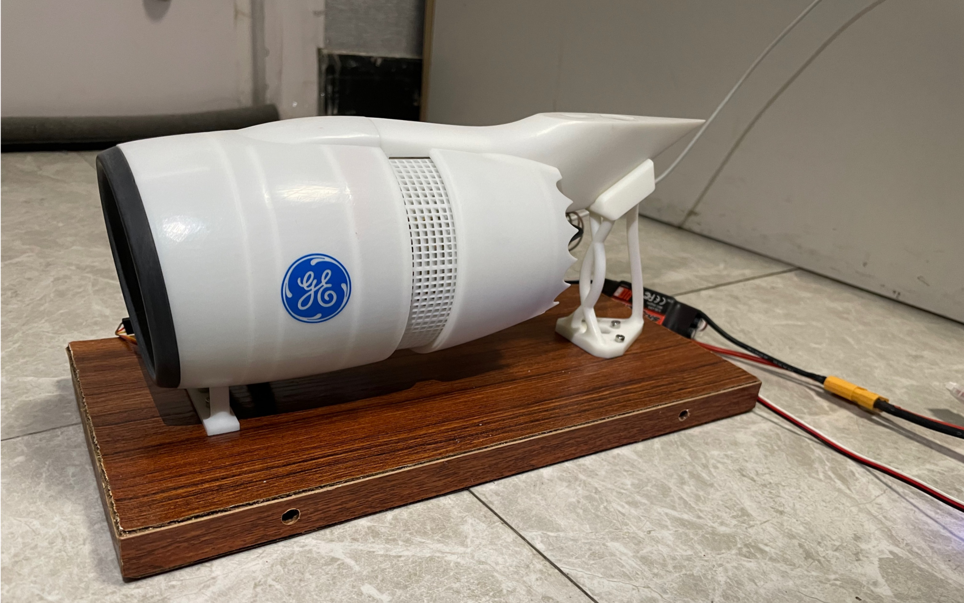 3d打印航空发动机,反推发动机模型