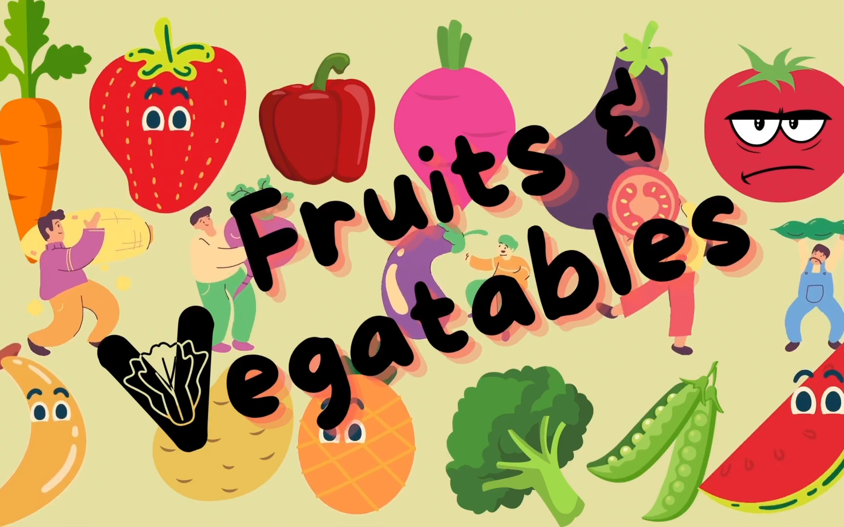 【幼儿英语启蒙】 fruits and vegetables