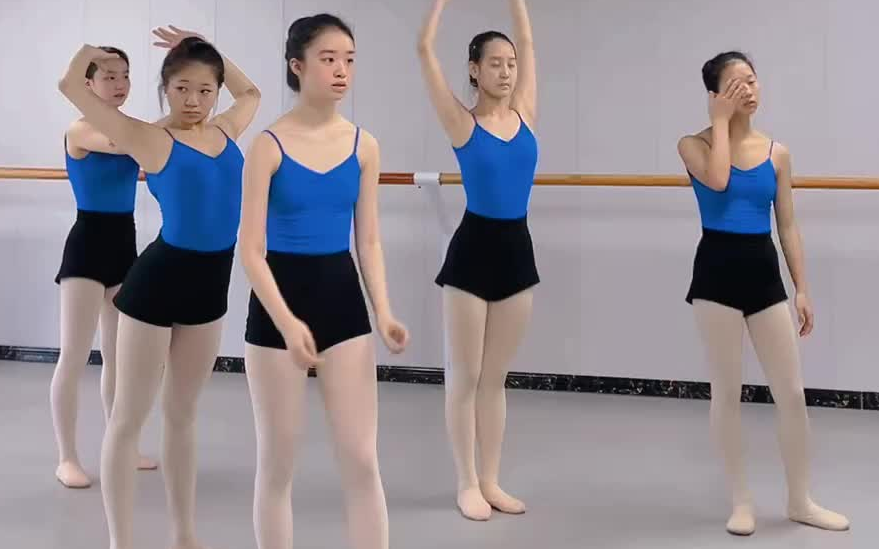 舞蹈生早课 耗腿